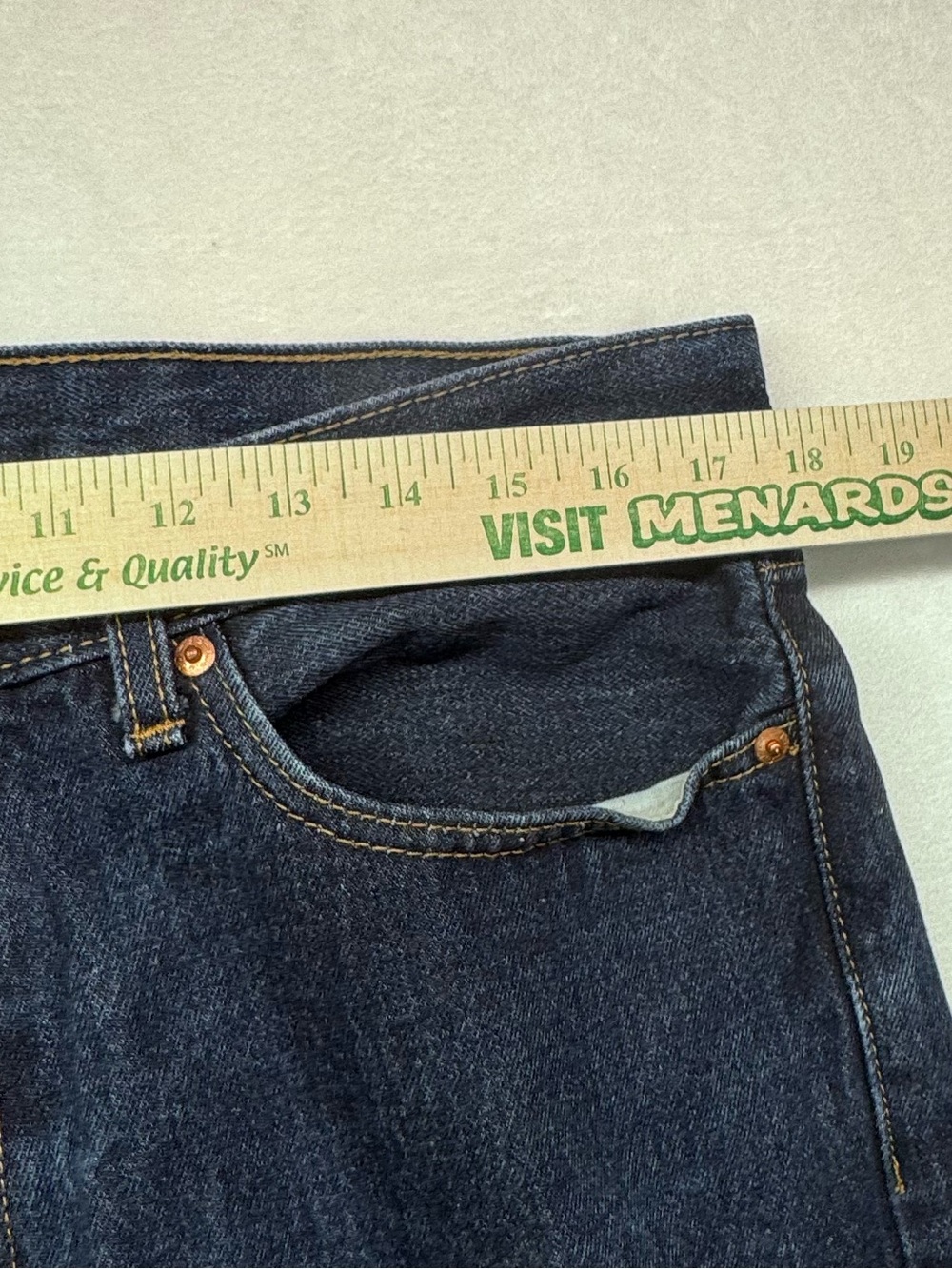 Levi’s 505 Regular Fit Jeans Men’s 36x32 Dark Wash Denim Pants - Picture 7 of 13